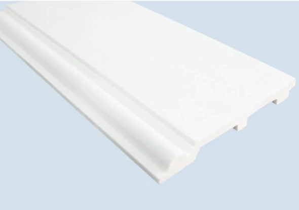 Modern minimalistisk vit PS golvlister