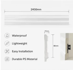 Modern PS Skirting Board For Interior Decoration factory